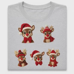 Faux Yarn Christmas Reindeer DTF Transfer