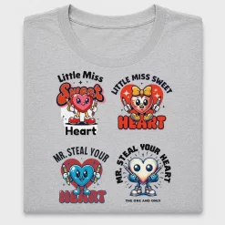 Retro Valentine Heart Bundle DTF Transfer