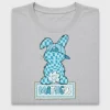 Retro Checkered Easter Bunny DTF Transfer