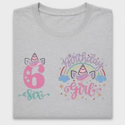 Unicorn Birthday Girl DTF Transfer