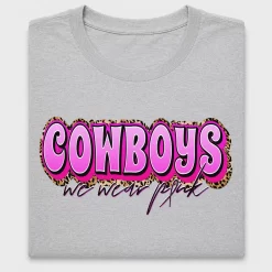 Retro Cowboys We Wear Pink DTF Transfer