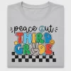 Retro Peace Out Third Grade DTF Transfer