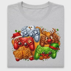 Retro Christmas Gaming Controllers DTF Transfer