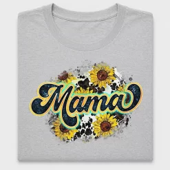 Mama Sunflower Cow Print DTF Transfer