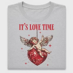 Retro Cupid Disco Heart DTF Transfer