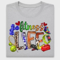 Fitness Life DTF Transfer Design