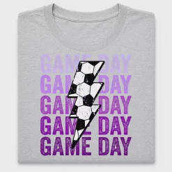 Soccer Game Day Distressed Lightning DTF Transfer