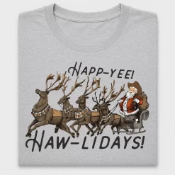 Western Santa Reindeer DTF Transfer