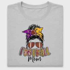 Football Mom Messy Bun DTF Transfer