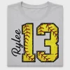 Retro Softball Number 13 DTF Transfer