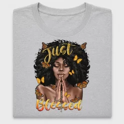 Blessed Black Woman Butterfly DTF Transfer