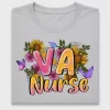 VA Nurse Floral DTF Transfer