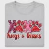 Valentine Hugs Kisses Paws DTF Transfer