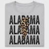 Alabama Leopard Lightning Bolt DTF Transfer