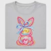 Watercolor Bunny Bow DTF Transfer