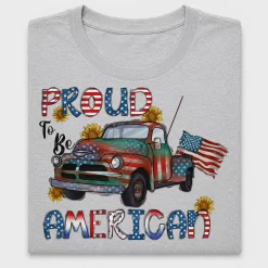 Proud To Be American Truck DTF Transfer