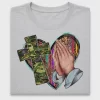 Praying Hands Cross Christian DTF Transfer