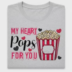 My Heart Pops Valentine DTF Transfer