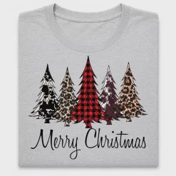 Plaid Christmas Trees DTF Transfer