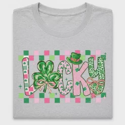 Lucky Checkered Shamrock DTF Transfer
