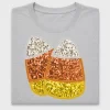 Candy Corn Sequin DTF Transfer
