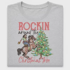 Rockin Around Christmas Tree DTF Transfer