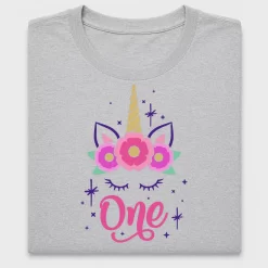 Unicorn One Birthday DTF Transfer