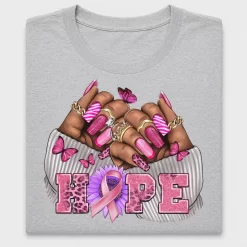 Breast Cancer Hope Nail Art DTF Transfer