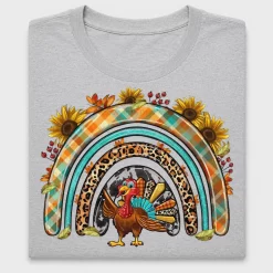 Thanksgiving Turkey Rainbow DTF Transfer