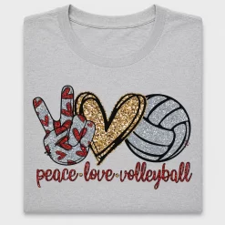 Peace Love Volleyball DTF Transfer
