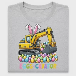 Easter Eggs Excavator DTF Transfer