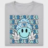 Retro Heartbreaker Smiley Face DTF Transfer
