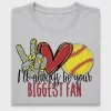 Softball Biggest Fan DTF Transfer