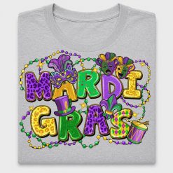 Mardi Gras DTF Transfer Design