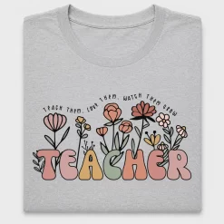 Teacher Floral DTF Transfer