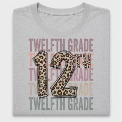 Twelfth Grade Leopard DTF Transfer