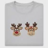 Cute Reindeer Face DTF Transfer