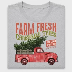 Retro Farm Fresh Christmas Trees DTF Transfer