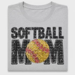 Softball Mom Sequin DTF Transfer