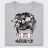Baseball Mom Messy Bun DTF Transfer