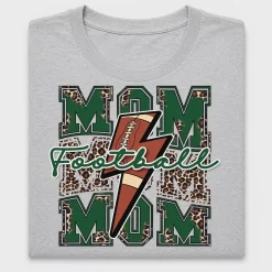 Football Mom Leopard DTF Heat Transfer