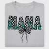 Mama Checkered Bow DTF Transfer