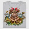 Boho Cow Sunflower DTF Transfer