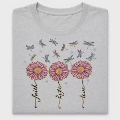 Faith Hope Love Floral DTF Transfer