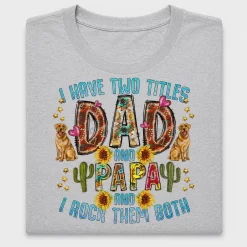 Dad And Papa Western DTF Transfer
