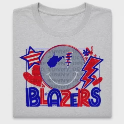 Blazers Spirit Smiley DTF Transfer