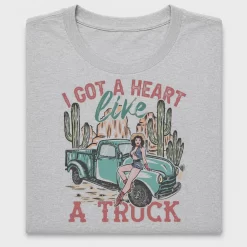 Western Heart Like a Truck DTF Transfer