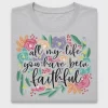 Floral Bible Verse DTF Transfer