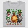 Retro Chicken St. Patrick's Day DTF Transfer