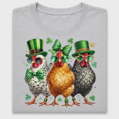 Retro Chicken St. Patrick's Day DTF Transfer